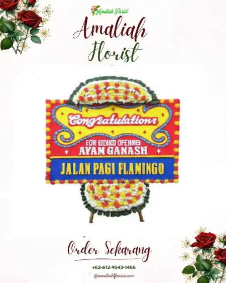 Sewa Papan Bunga Iwul